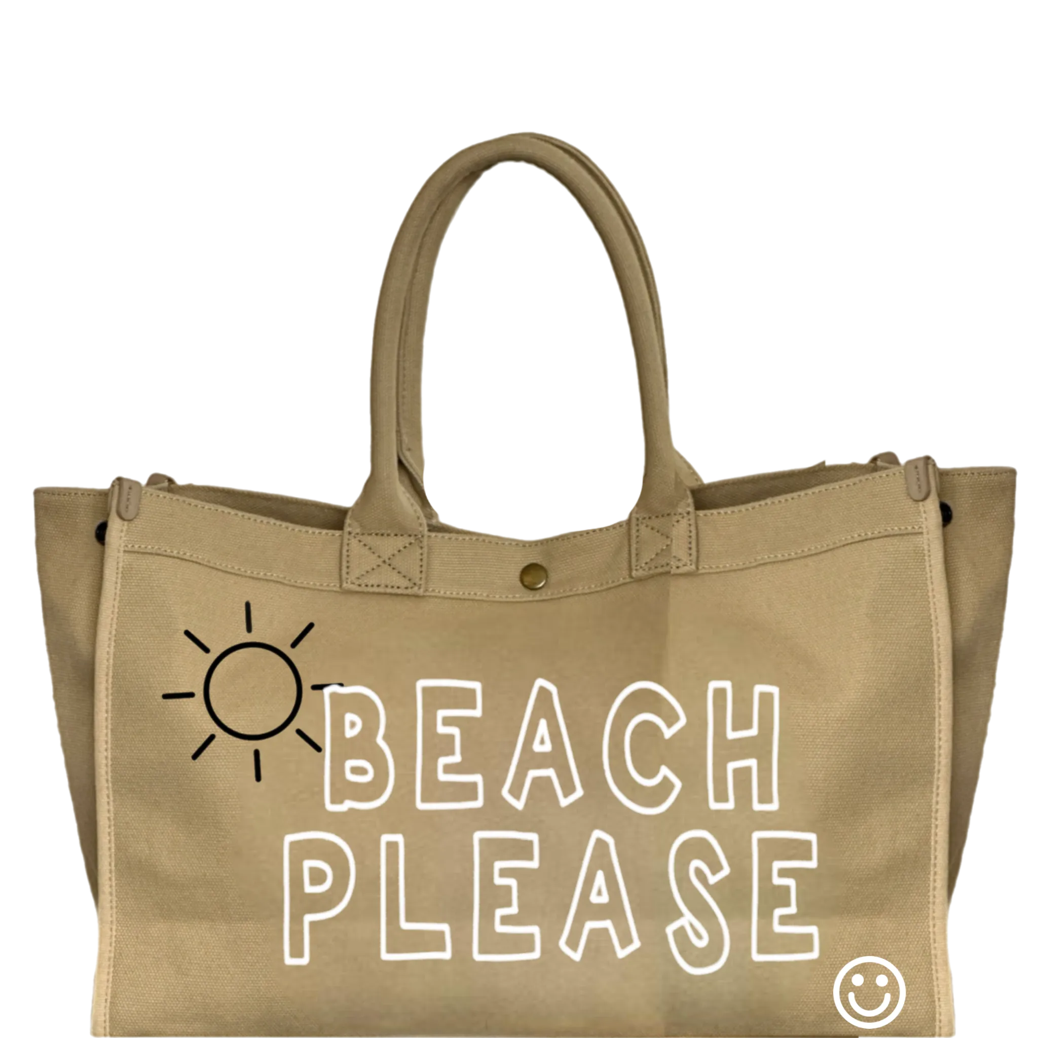 24oz Beach Tote - Beach Please, Canvas