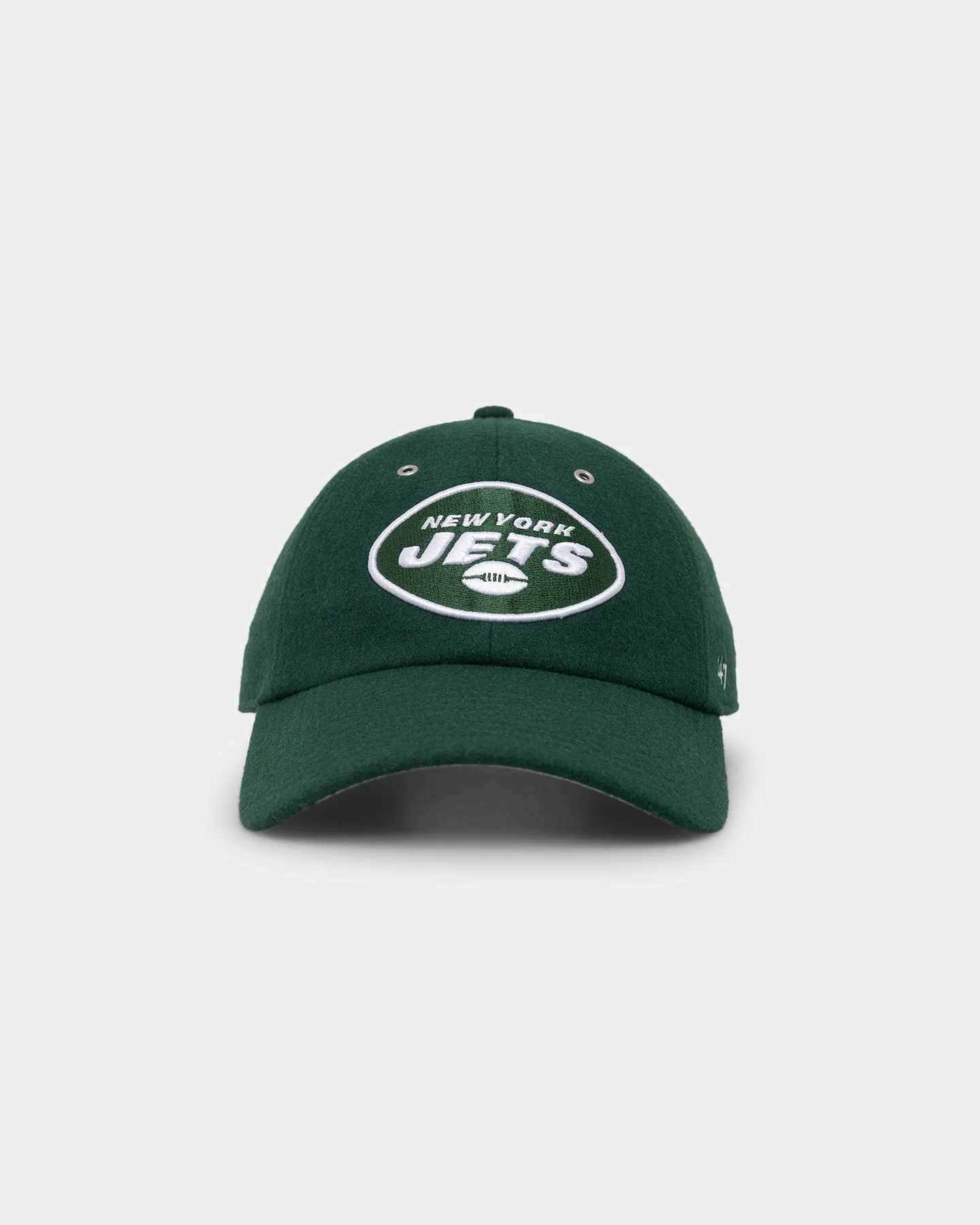 47 Brand New York Jets Wooly '47 Clean Up Strapback Dark Green