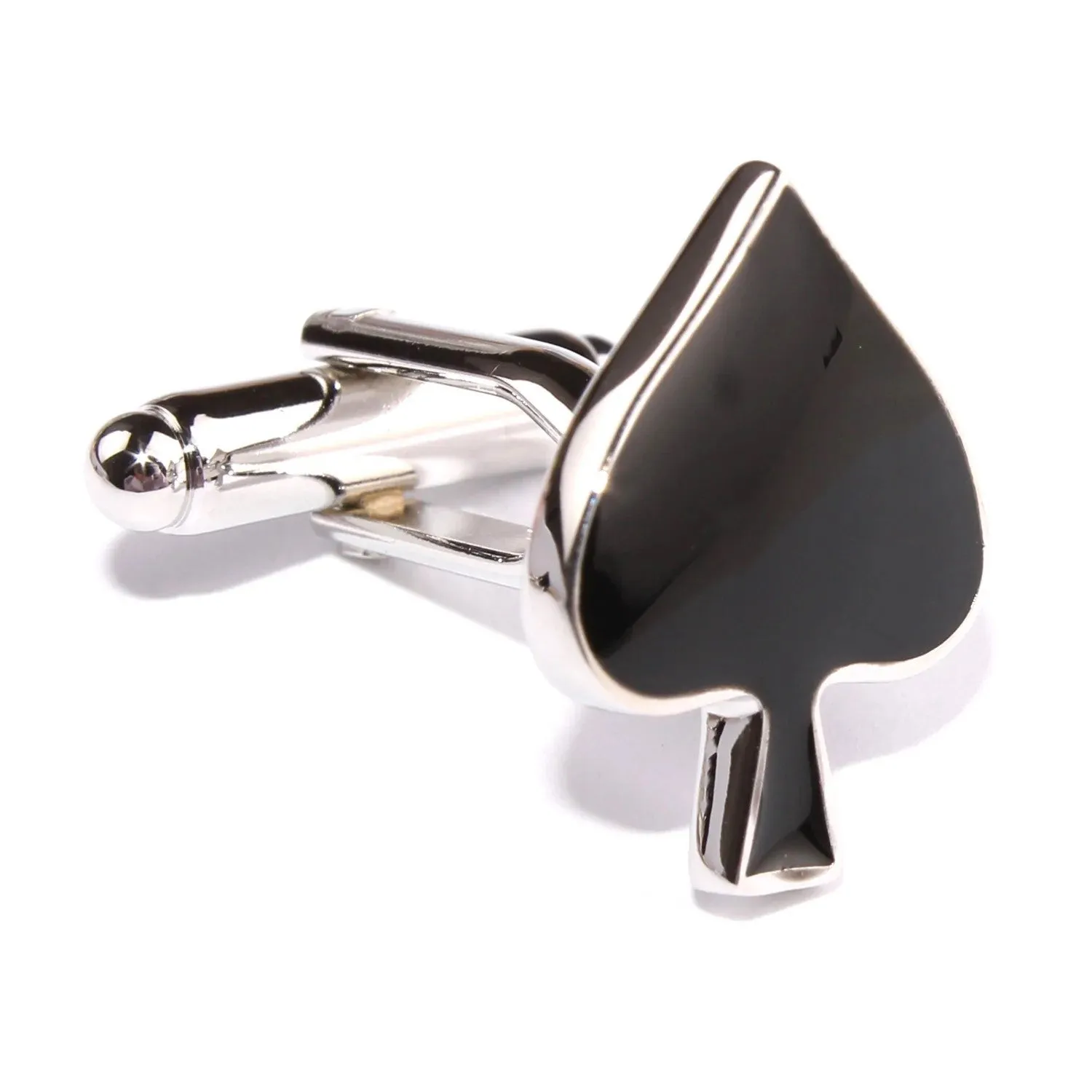 Ace of Spades Cufflinks - Black