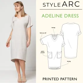 Adeline Dress Sewing Pattern by Style Arc, US Sizes 0-26