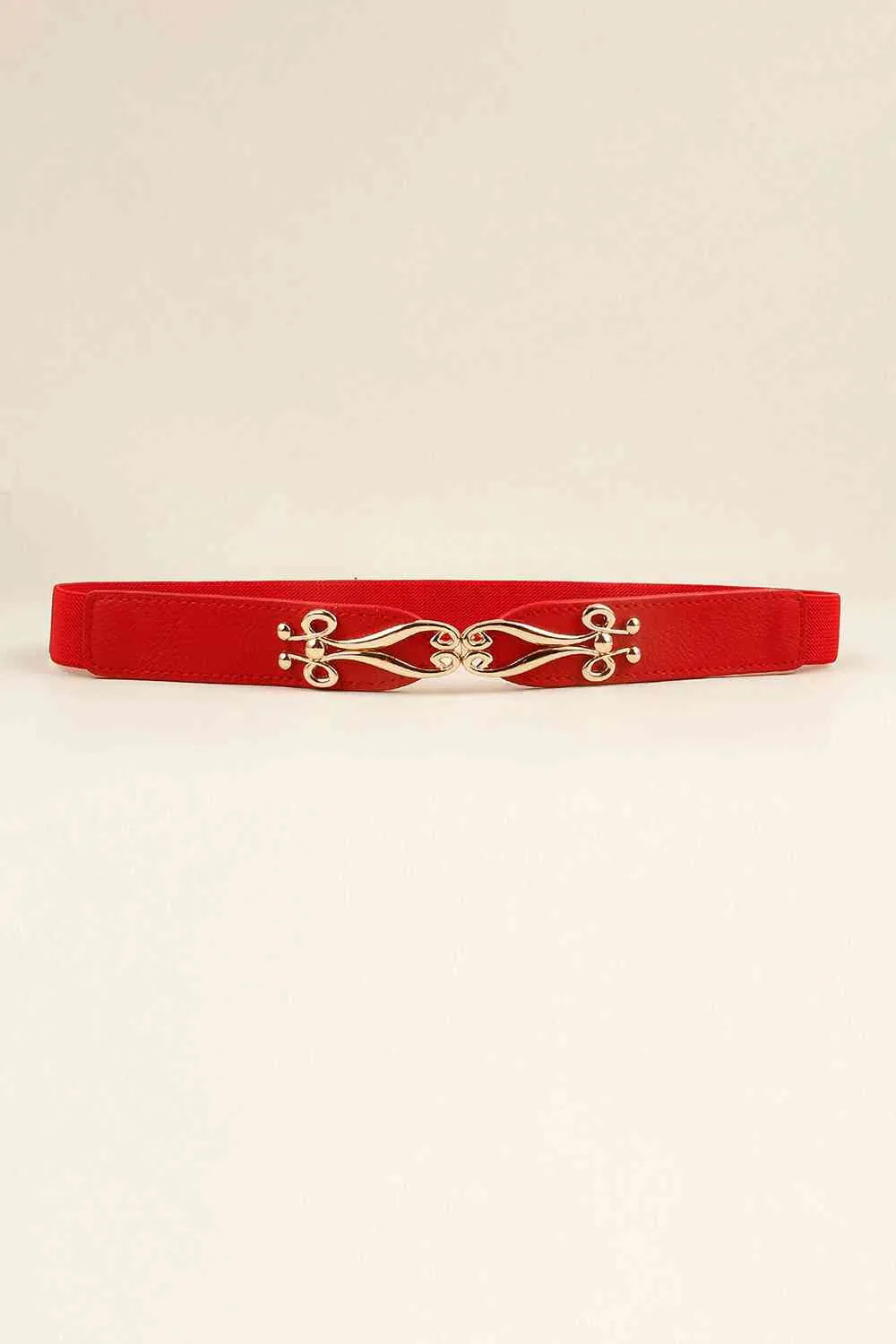 Alloy Buckle Elastic Belt