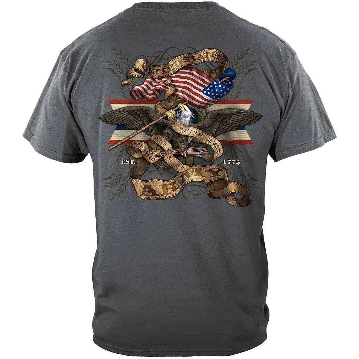 Army Eagle Antique This We'll Defend Premium T-Shirt