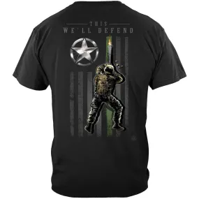 Army Patriotic Flag Premium T-Shirt