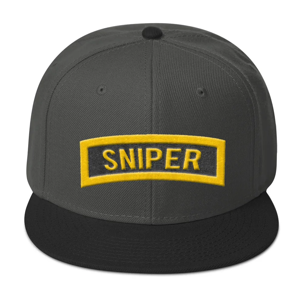 Army Sniper tab Snapback Hat