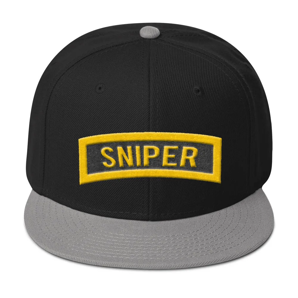 Army Sniper tab Snapback Hat