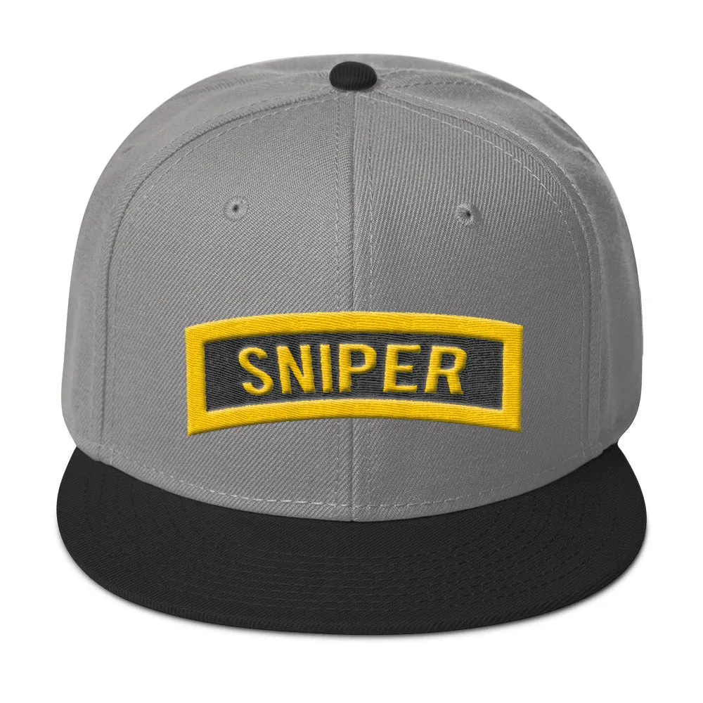 Army Sniper tab Snapback Hat