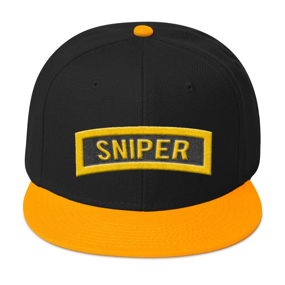 Army Sniper tab Snapback Hat