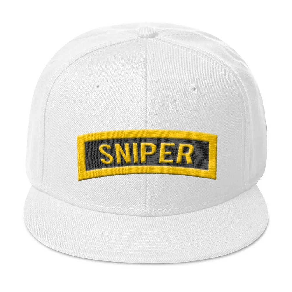 Army Sniper tab Snapback Hat