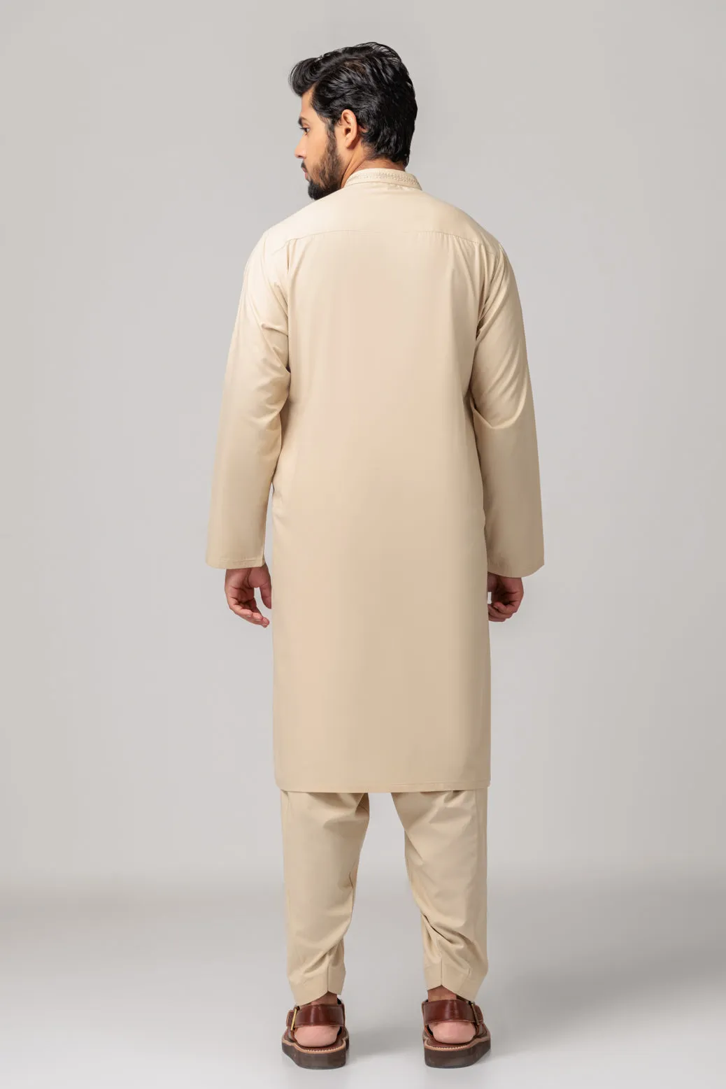 ASH-WHITE-BLENDED-KURTA SHALWAR (KSRS23-052)