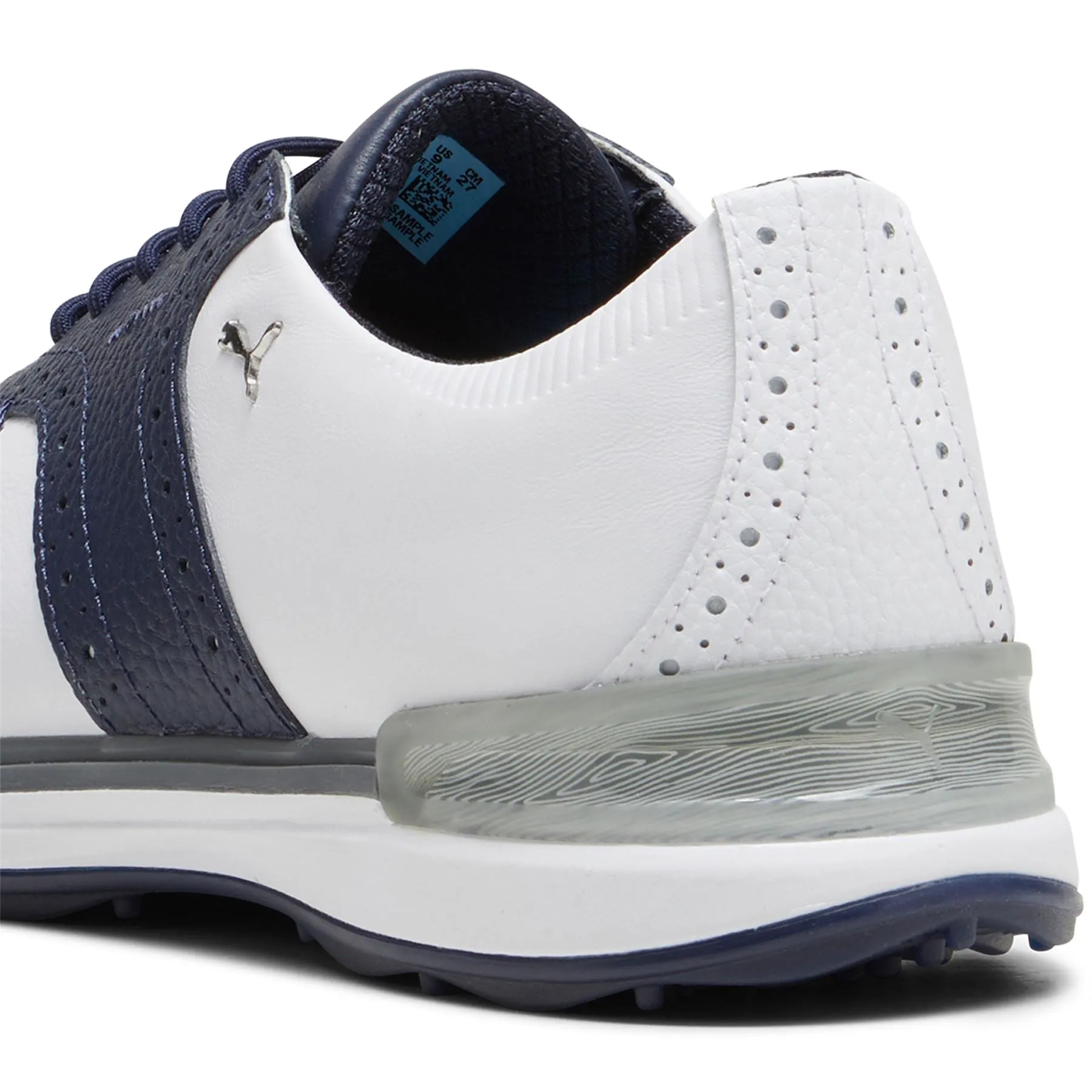 Avant Leather Spikeless Golf Shoes White/Navy - 2024