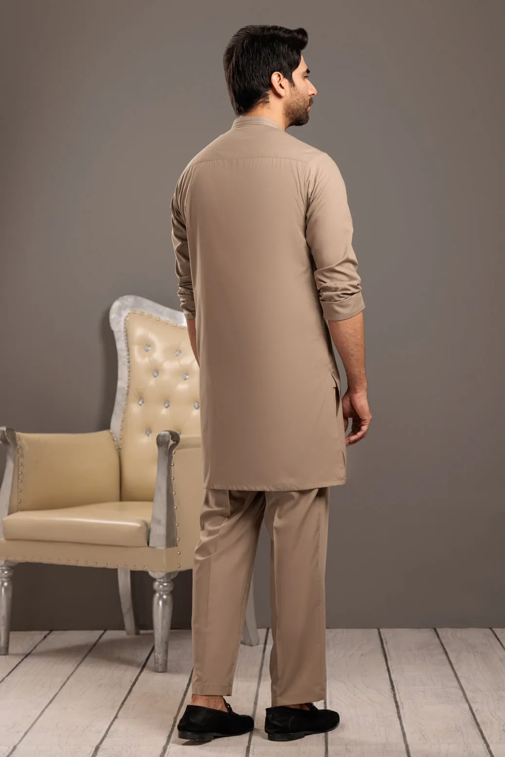 B-DROP-BLENDED-Kurta Pajama Trouser- (KSS23-054)