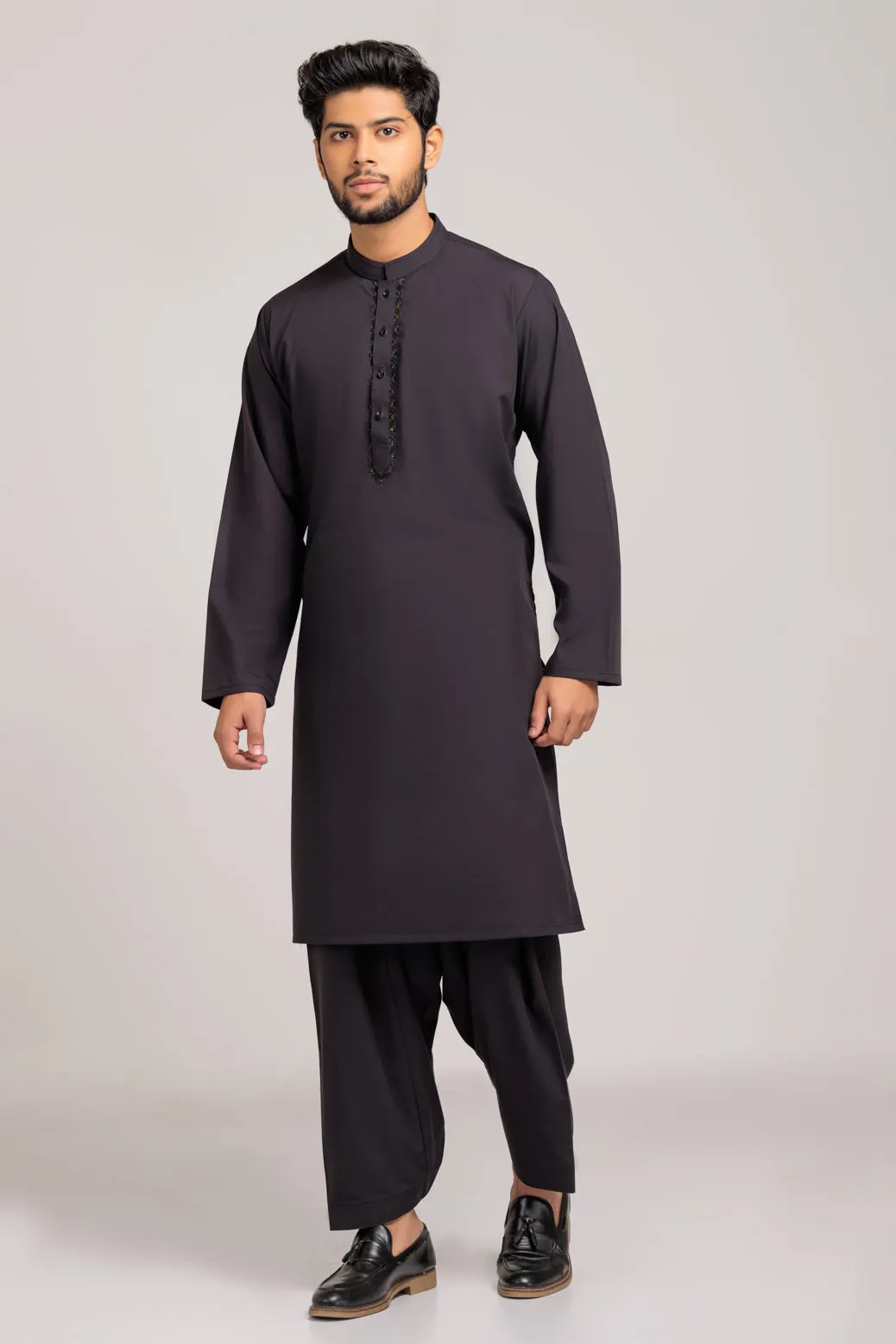 BLACK-BLENDED-KURTA SHALWAR (KSRS23-034)