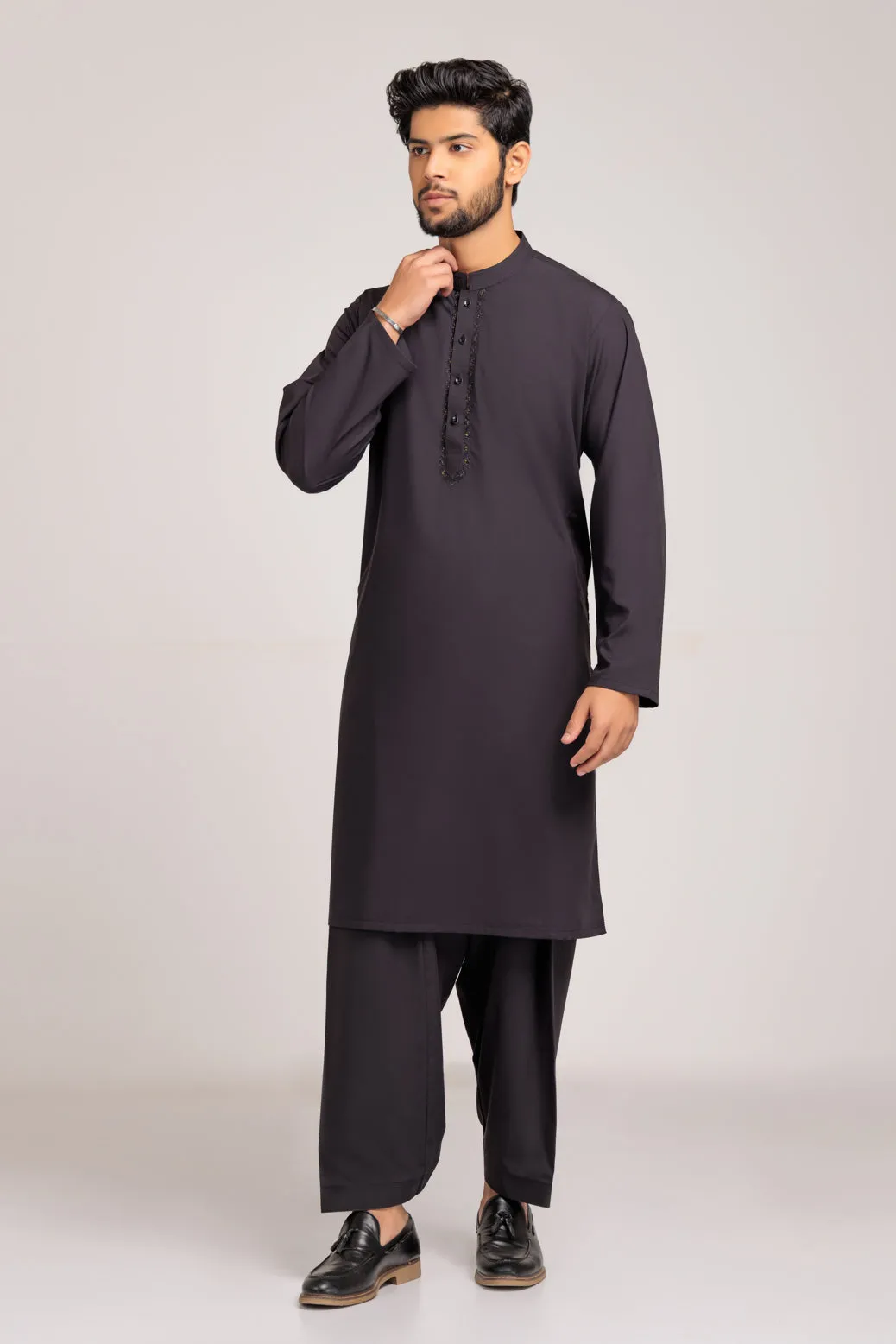 BLACK-BLENDED-KURTA SHALWAR (KSRS23-034)