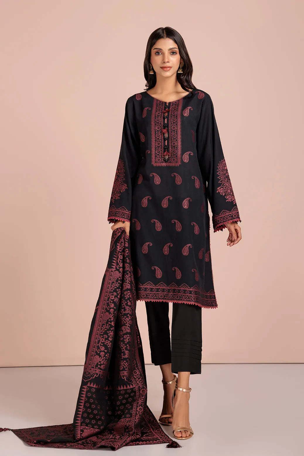 BLACK-JACQUARD-3 PIECE (RBN233P04)