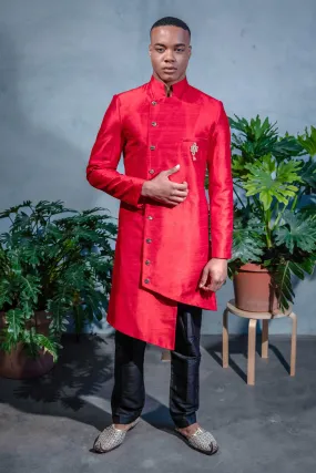 BRAR Asymmetrical Sherwani Jacket