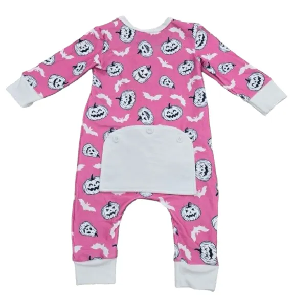 Buttflap pajamas - Magenta Halloween