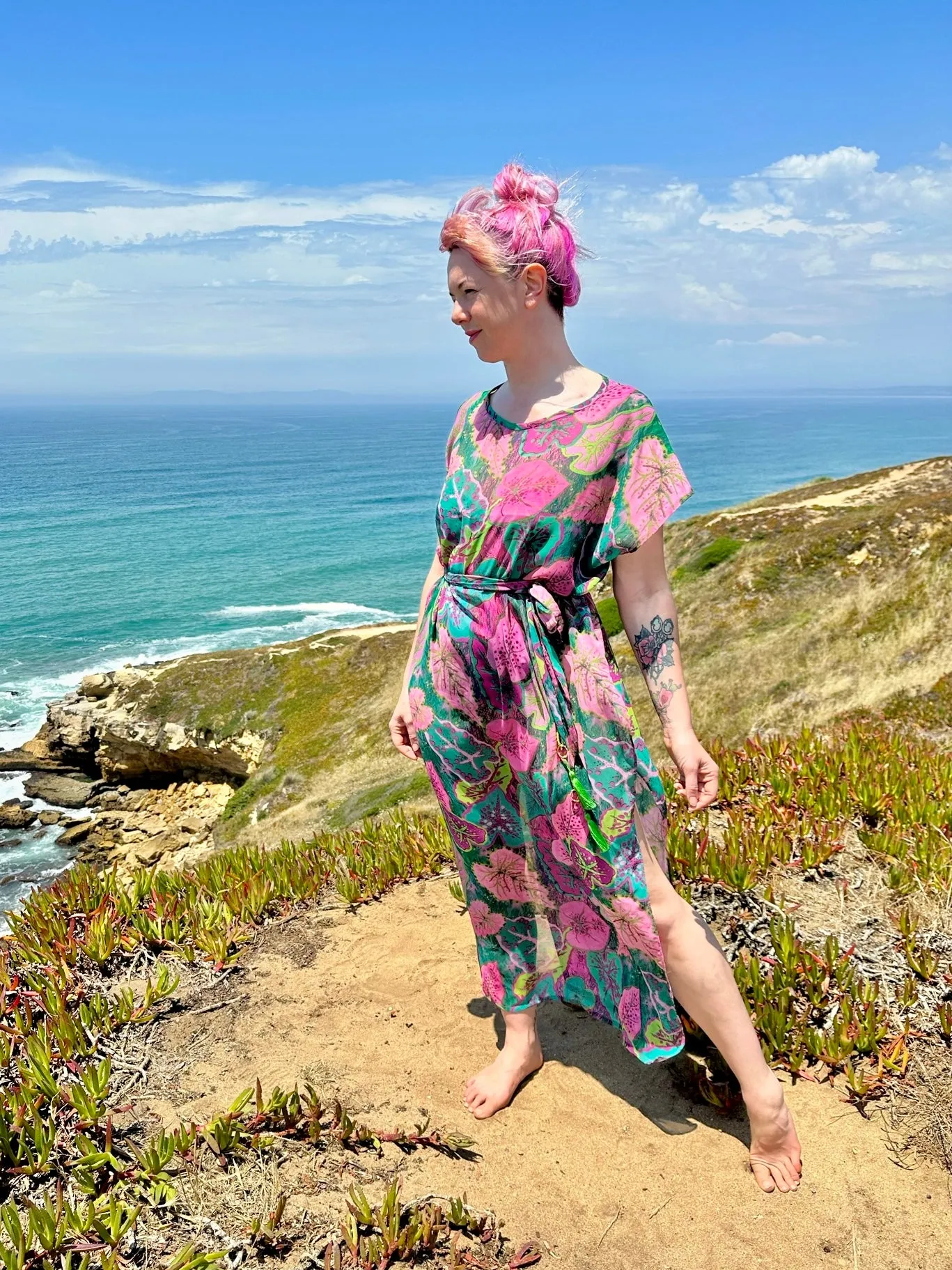 Cala Elysium Sheer Kaftan Dress