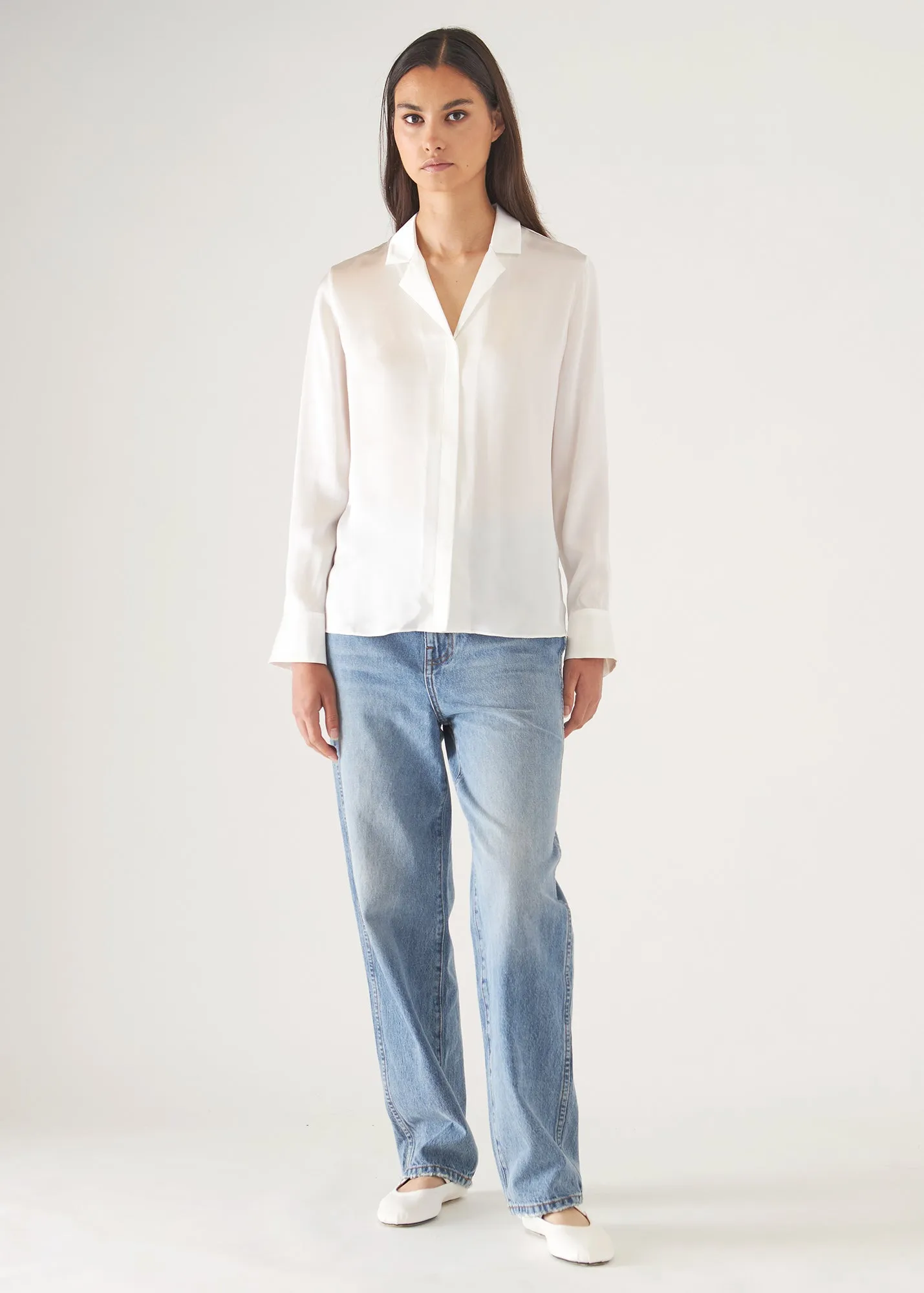 CAMP COLLAR SILK SHIRT