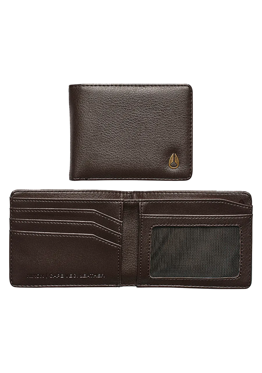 Cape Vegan Leather Wallet - Brown