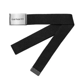 Carhartt WIP Clip Belt Chrome Black