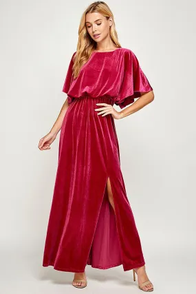 Carla Candy Apple Velvet Gown