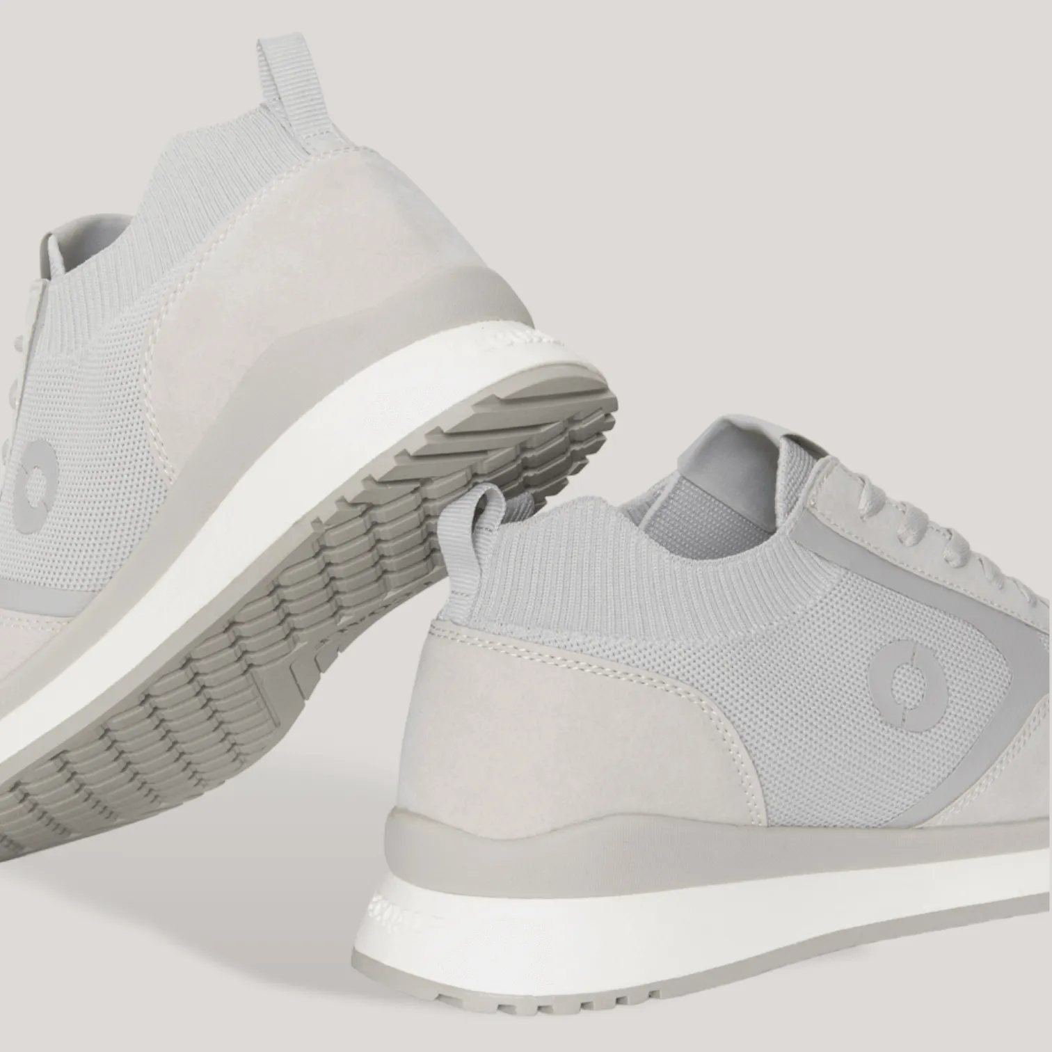 Cervino Knitted Trainers - Light Grey | Men's