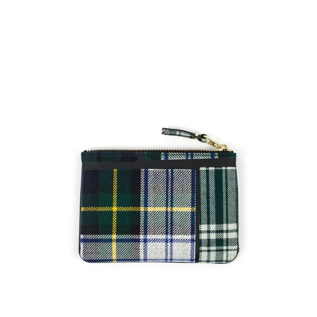 COMME des GARÇONS Wallet Tartan Patchwork Wallet - Green