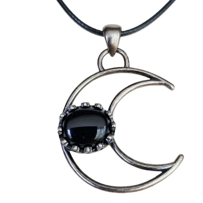 Crescent moon necklace