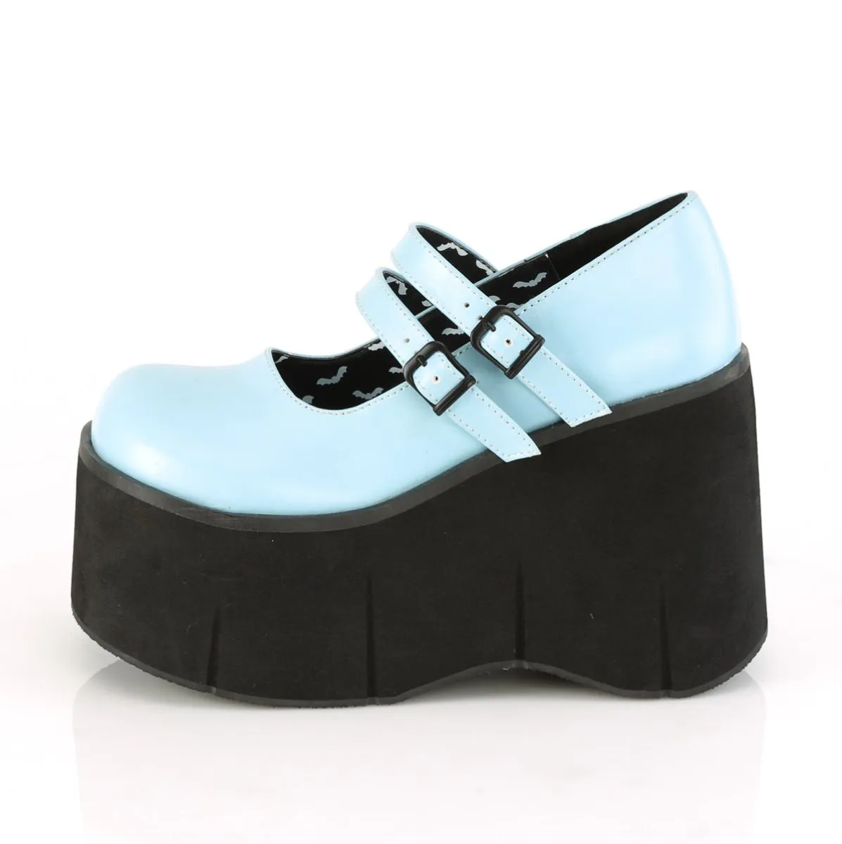 Demonia KERA-08 | Baby Blue  Vegan Leather Mary Janes