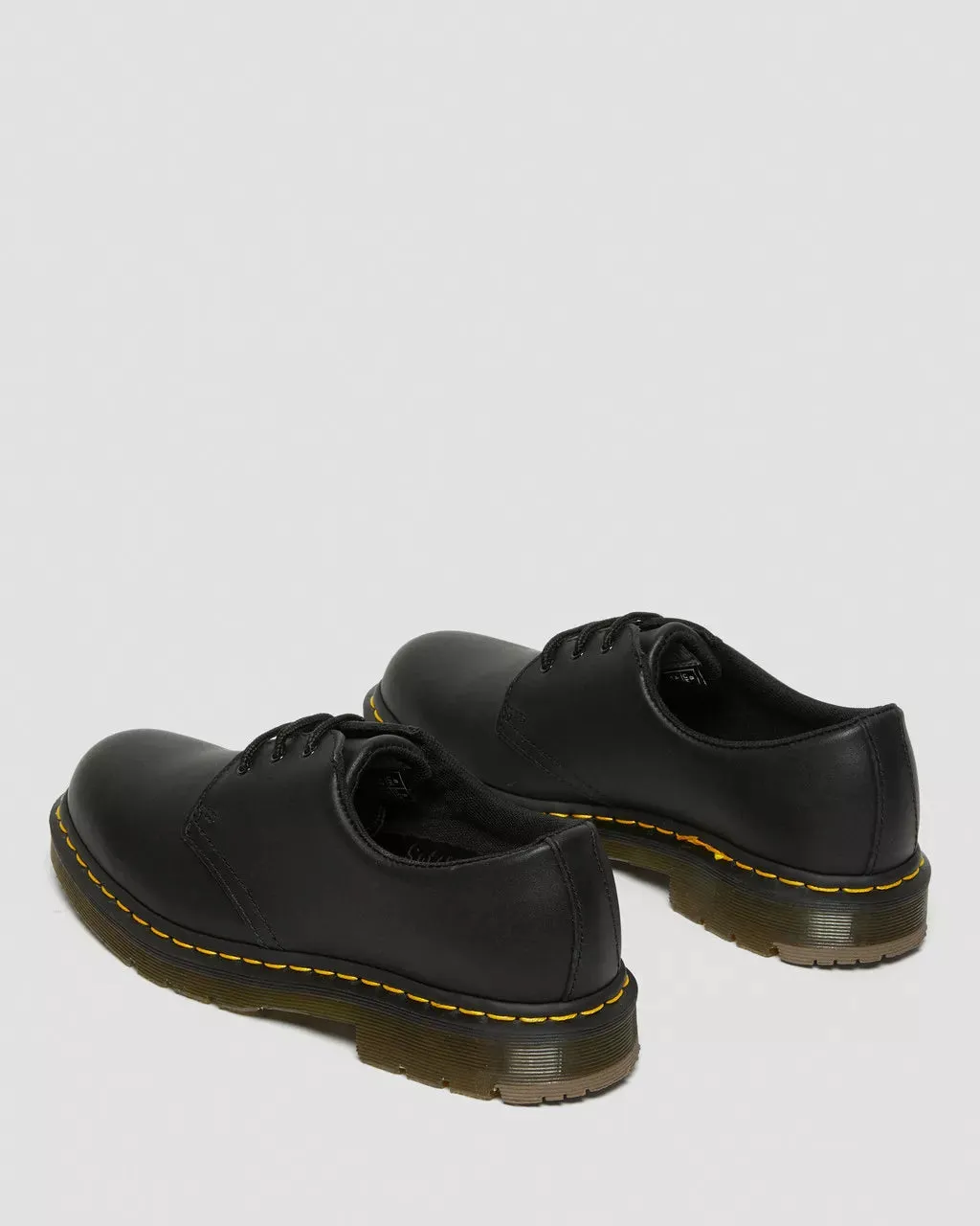 Doc Martens UNISEX 1461 SLIP RESISTANT LEATHER OXFORD SHOES (BLACK INDUSTRIAL FULL GRAIN)