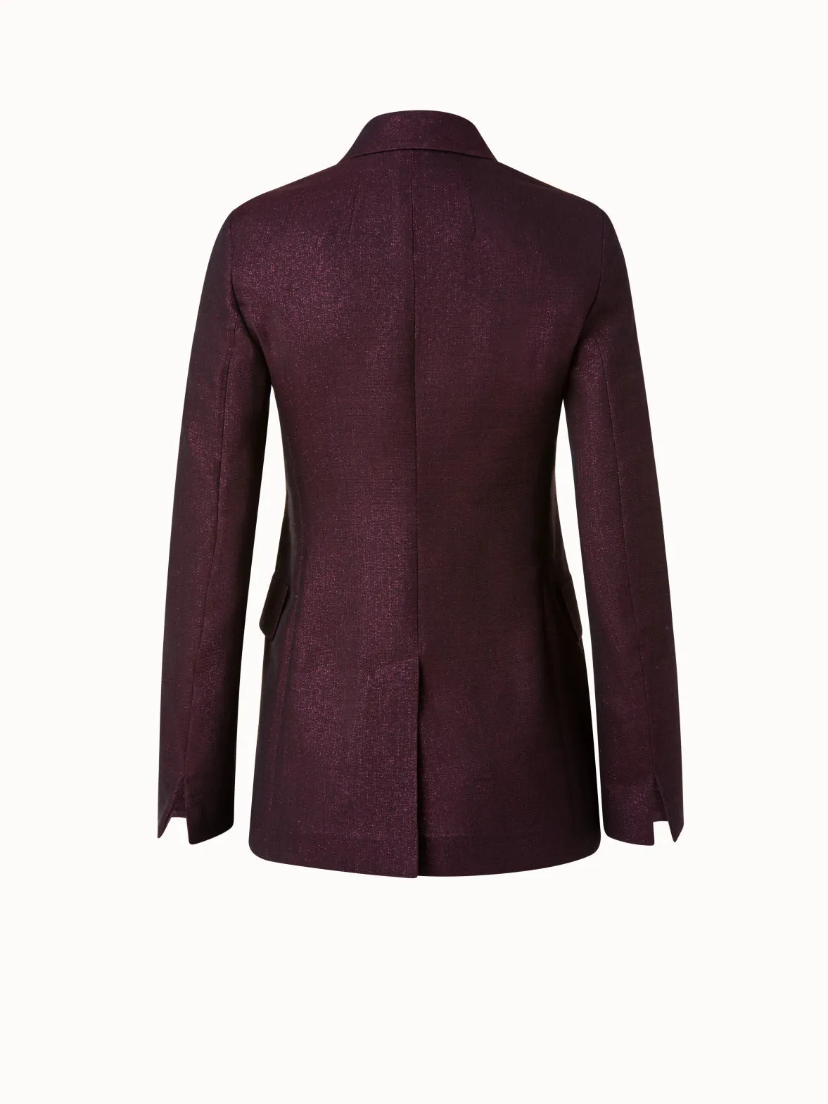 Doppelreihiger Blazer in Woll-Lurex