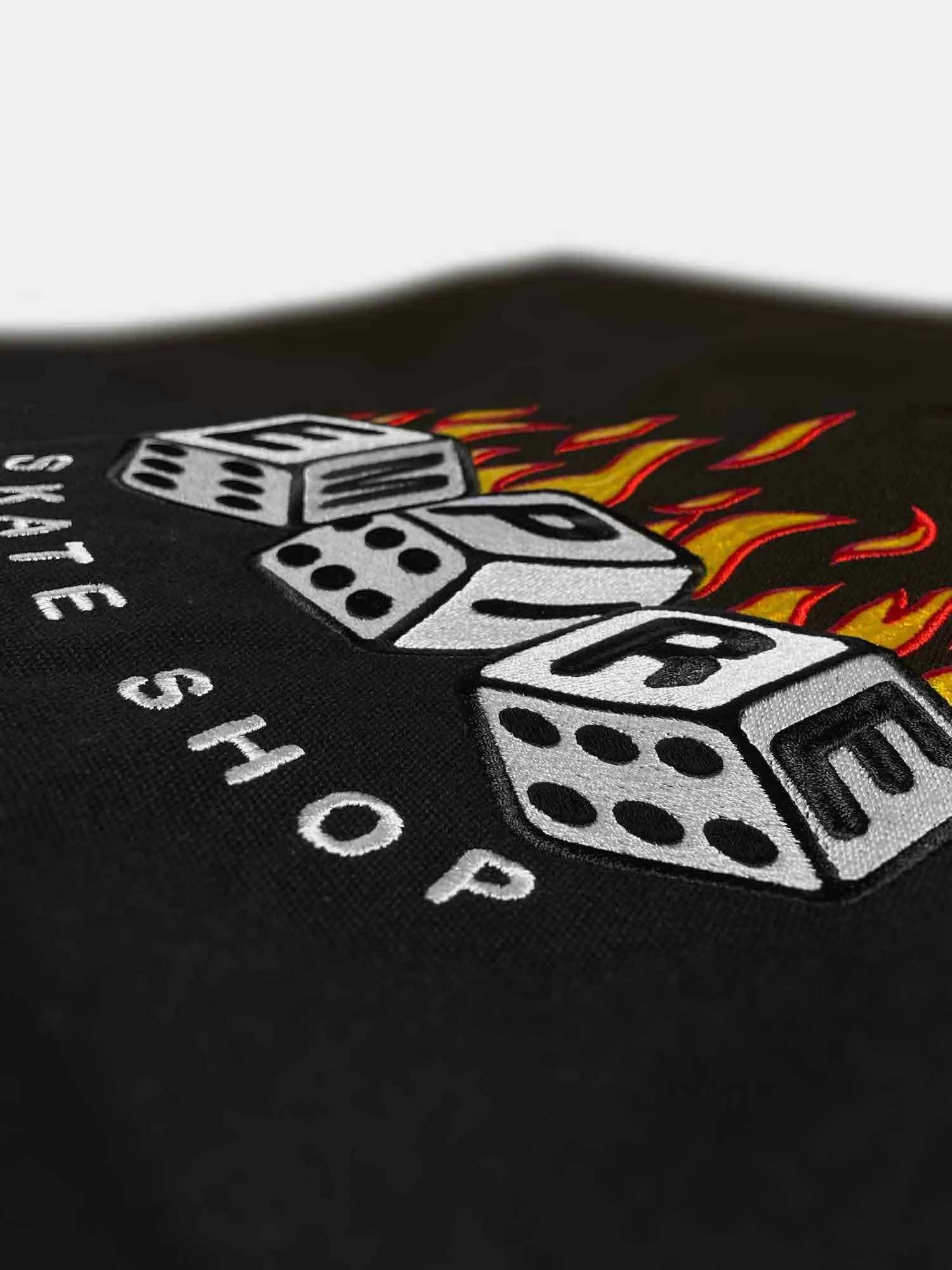 Empire Flaming Dice Vest - Black