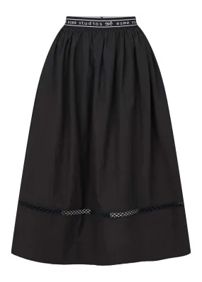 Esmé Studios Luna Midi Skirt ES124-308 Nederdel - Black