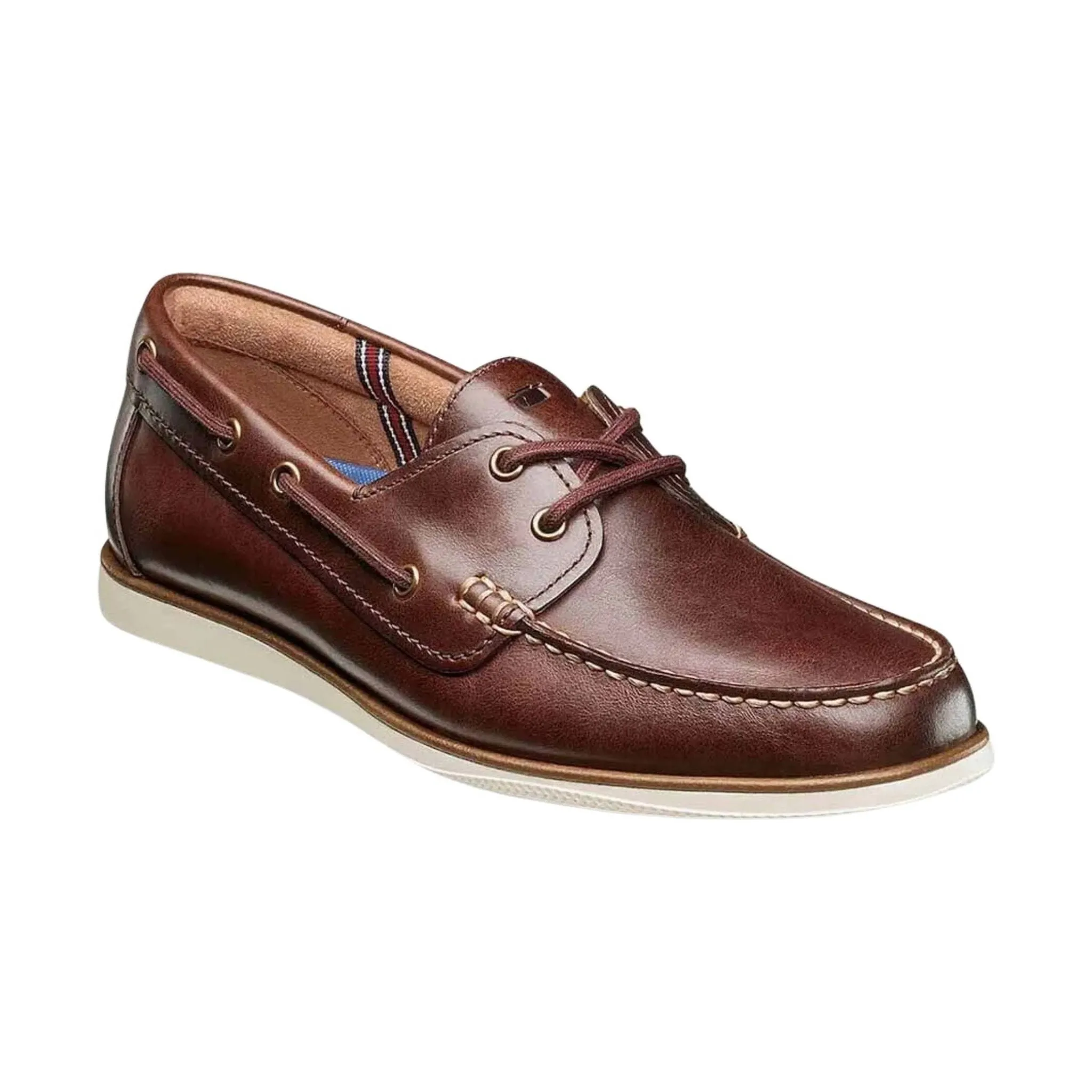 Florsheim Men's Atlantic Moc Toe Boat Shoe - Chocolate