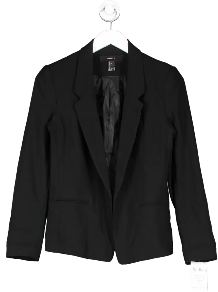 forever 21 Black Tailored Blazer UK S