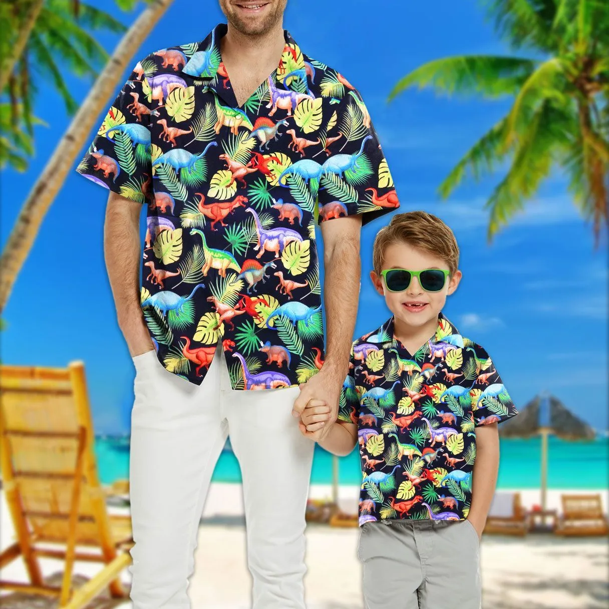 Gearhuman 3D Dinosaur Kid Hawaii Shirt