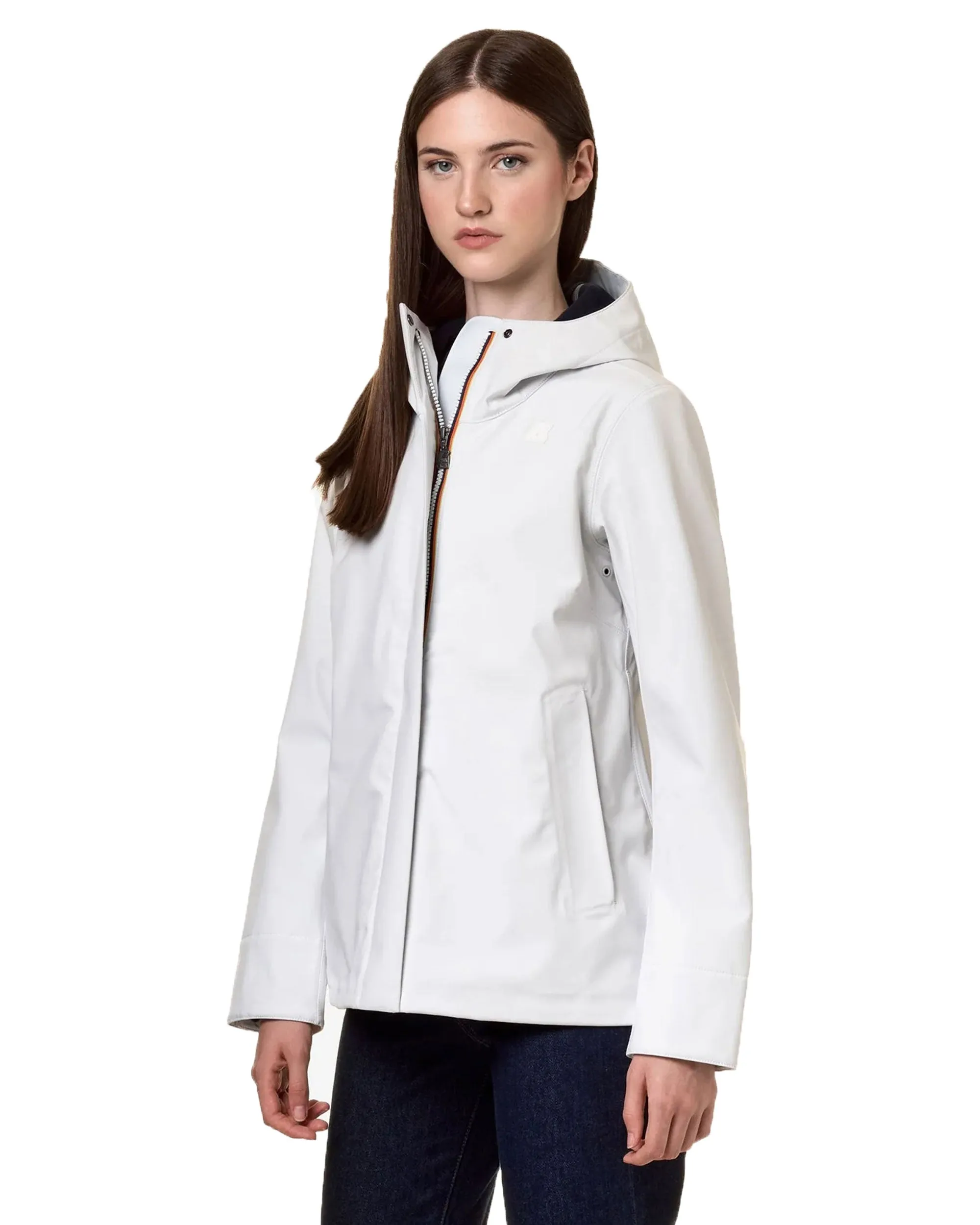 Giacca Donna K-Way Madlain Bonded Bianco