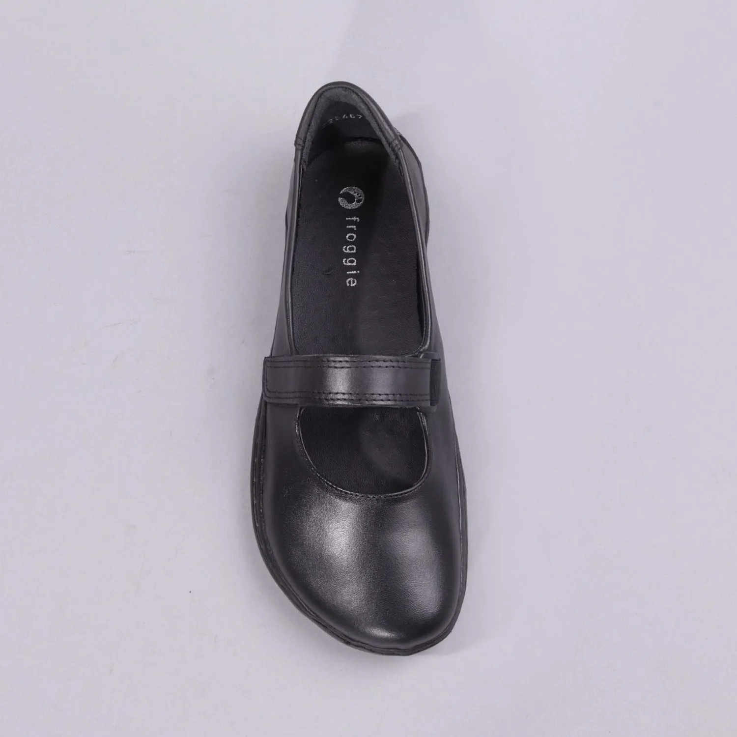 Girls Low-Bar School Shoe in Black Sizes 36-43 - 6612