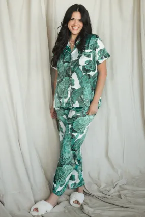 Green Banana Leaf Pants set