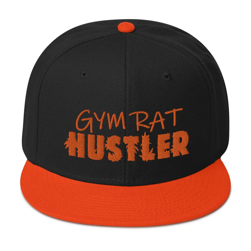 GYM RAT HUSTLER Snapback Cap