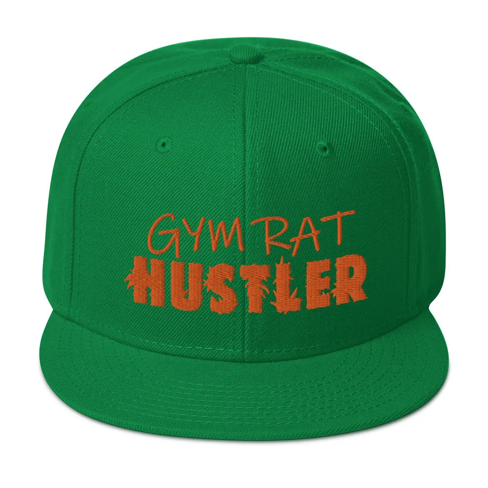 GYM RAT HUSTLER Snapback Cap