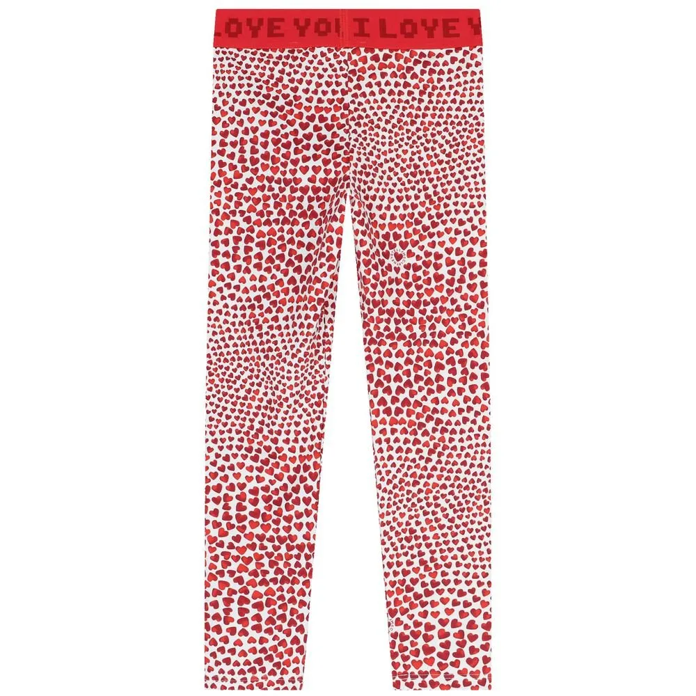 Hearts Print Leggings