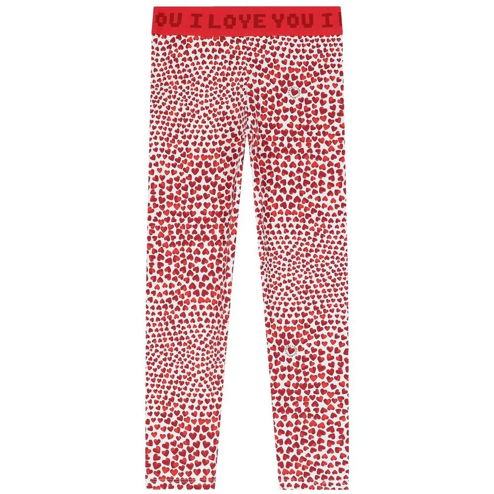 Hearts Print Leggings