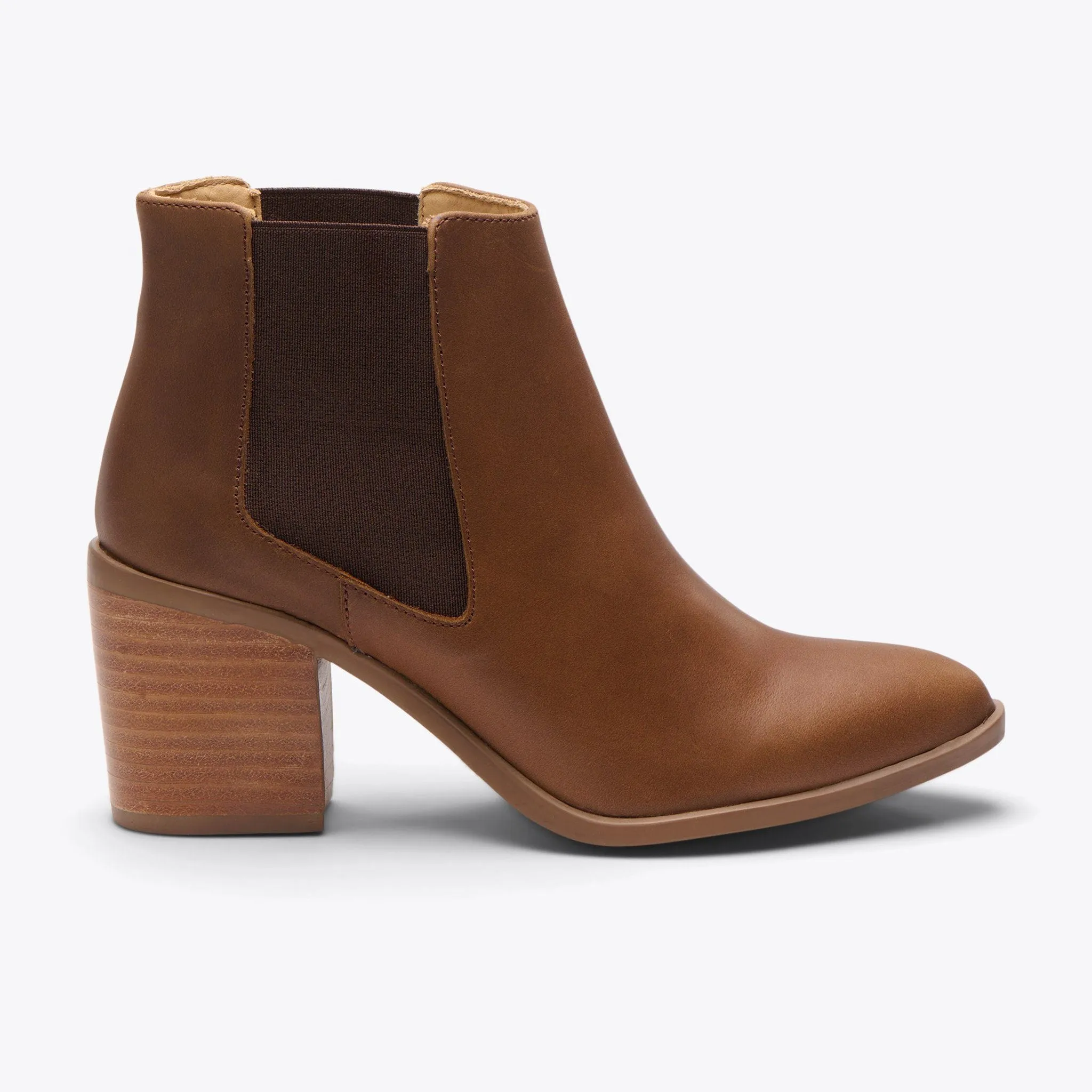 Heeled Chelsea Commuter Boot Brown