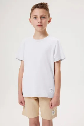 INSPORT JUNIOR LEVI PATCH WHITE TEE