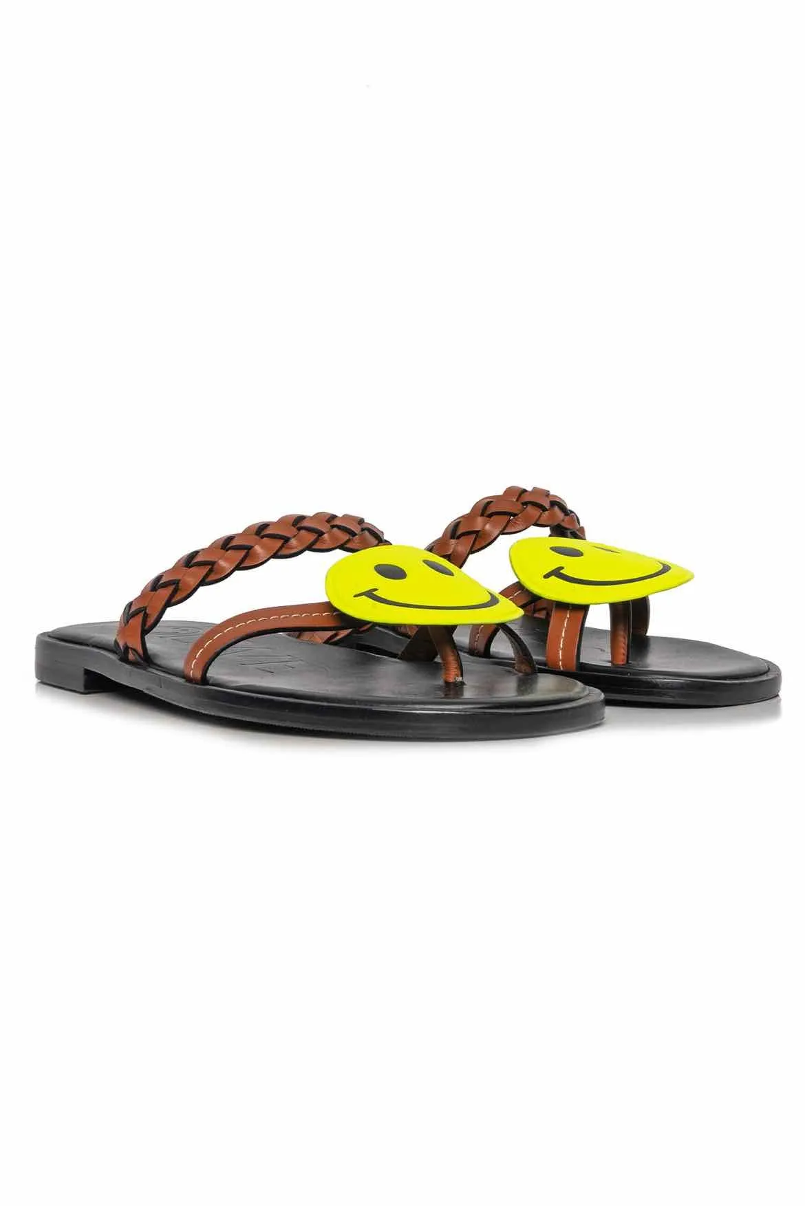 Loewe Size 36 Smiley Braided Sandals