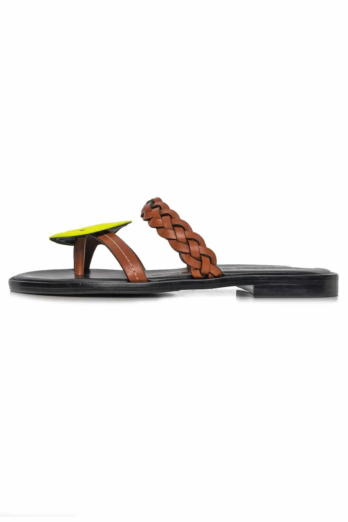 Loewe Size 36 Smiley Braided Sandals