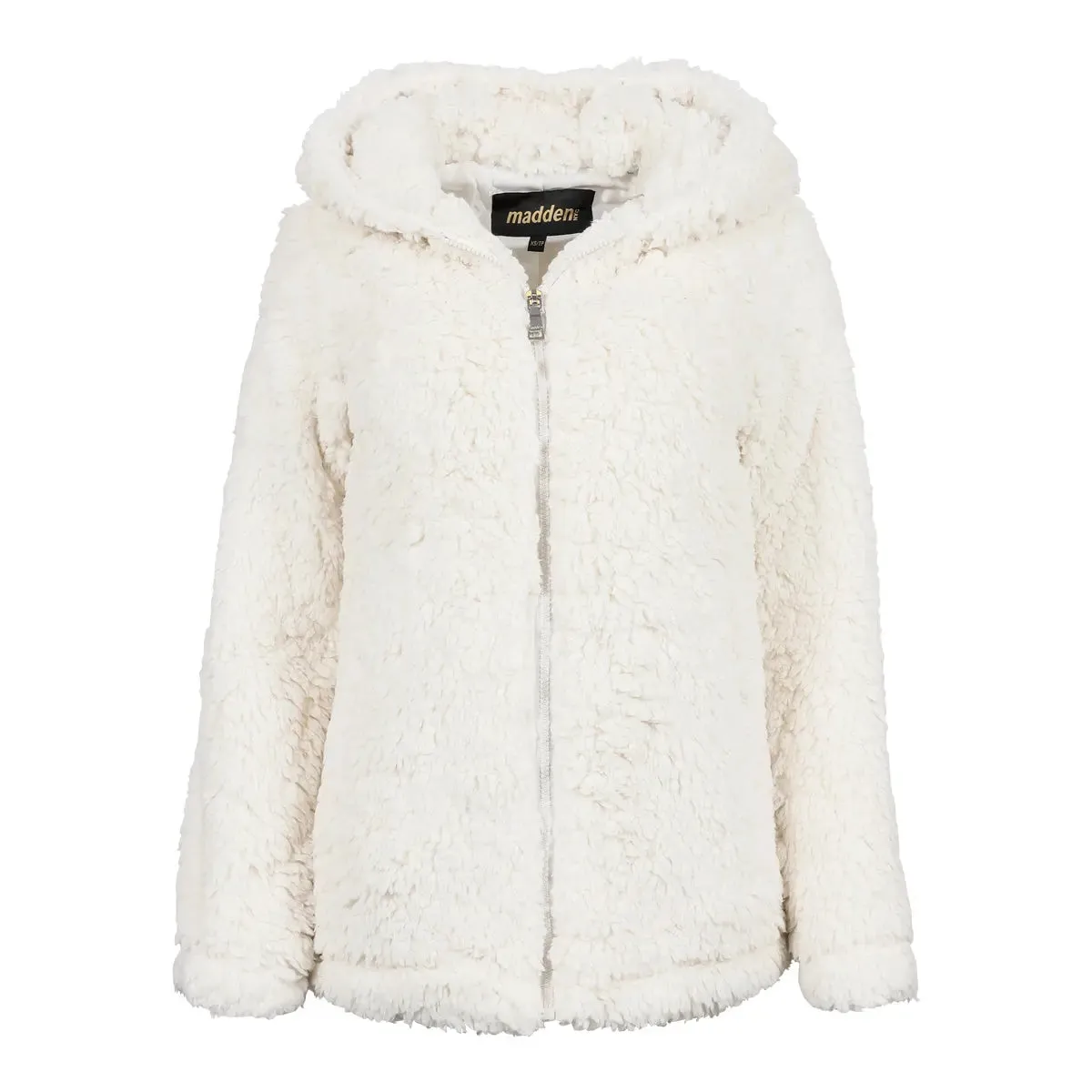 Madden Girl Women's Sherpa Zip Up Jacket