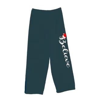 Made with Love and Kisses Believe Santa Pants