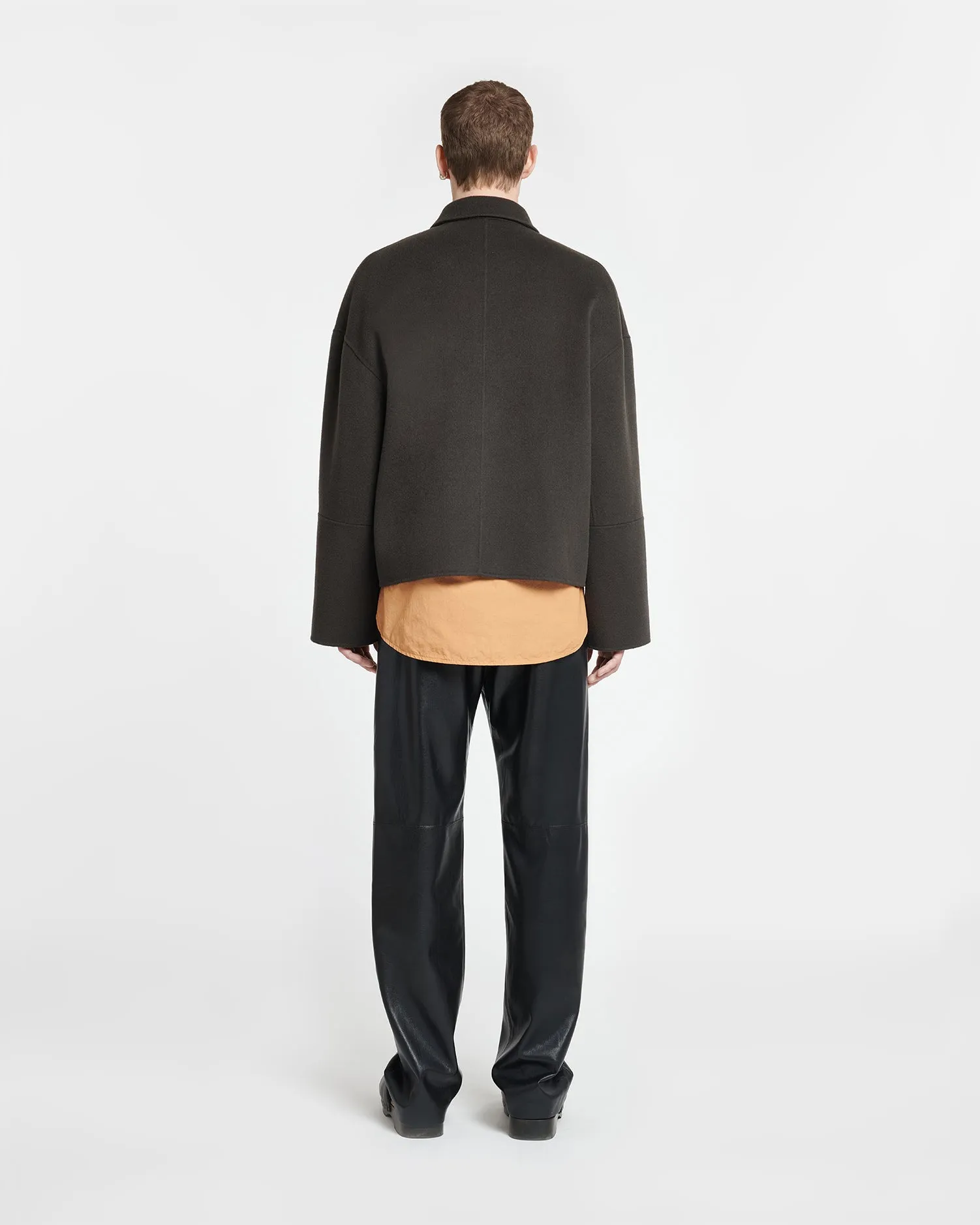 Marcin - Double Wool And Silk Blend Jacket - Anthracite